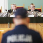 17.10.2018 Kielce. Sąd Okręgowy. Proces oskarżonych o sześć zabójstw sprzed trzydziestu lat. Sędziowie Tomasz Zieliński i Krzysztof Rachwał / Jarosław Kubalski / Radio Kielce