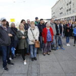 17.10.2018 Kielce. Obchody Międzynarodowego Dnia Walki z Ubóstwem przy Płycie Praw Człowieka / Jarosław Kubalski / Radio Kielce