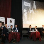 18.10.2018 Kielce. Kino "Moskwa". Promocja książki Macieja Gawlikowskiego i Mirosława Lewandowskiego "Na Szlaku Kadrówek 1981-1989” oraz filmu "Marsz Niepodległości". Przemysław Witek, Janusz Koza, Robert Kulak, Maciej Gawlikowski, prezydent Wojciech Lubawski, Mariusz Olszewski i Mirosław Lewandowski / Jarosław Kubalski / Radio Kielce