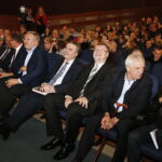 18.10.2018 Kielce. Kino "Moskwa". Promocja książki Macieja Gawlikowskiego i Mirosława Lewandowskiego "Na Szlaku Kadrówek 1981-1989” oraz filmu "Marsz Niepodległości". Janusz Koza, Maciej Gawlikowski, prezydent Wojciech Lubawski, Mirosław Lewandowski, Witold Borowiec i Tomasz Bracichowicz / Jarosław Kubalski / Radio Kielce