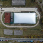 19.10.2018 Kielce. Odbiór techniczny zadaszenia pneumatycznego na boisku wielofunkcyjnym ORLIK przy Szkole Podstawowej  nr 27 / Jarosław Kubalski / Radio Kielce