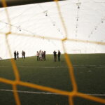 19.10.2018 Kielce. Odbiór techniczny zadaszenia pneumatycznego na boisku wielofunkcyjnym ORLIK przy Szkole Podstawowej  nr 27 / Jarosław Kubalski / Radio Kielce