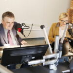 19.10.2018 Radio Kielce. Minister Beata Kempa i prezydent Kielc Wojciech Lubawski / Jarosław Kubalski / Radio Kielce