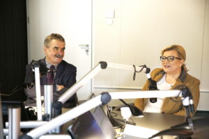 19.10.2018 Radio Kielce. Minister Beata Kempa i prezydent Kielc Wojciech Lubawski / Jarosław Kubalski / Radio Kielce