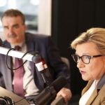 19.10.2018 Radio Kielce. Minister Beata Kempa i prezydent Kielc Wojciech Lubawski / Jarosław Kubalski / Radio Kielce