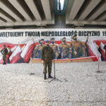 19.10.2018 Kielce. Wiadukt Żelazna. Otwarcie muralu upamiętniającego 100. rocznicę odzyskania niepodległości przez Polskę. Pułkownik Paweł Chabielski / Jarosław Kubalski / Radio Kielce