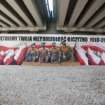 19.10.2018 Kielce. Wiadukt Żelazna. Otwarcie muralu upamiętniającego 100. rocznicę odzyskania niepodległości przez Polskę / Jarosław Kubalski / Radio Kielce