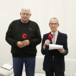 23.10.2018 Radio Kielce. 500 odcinek audycji Moc Histrorii autorstwa Bohdana Gumowskiego i Cezarego Jastrzębskiego nagrywany z udziałem publiczności. Autorzy Cezary Jestrzębski i Bohdan Gumowski / Jarosław Kubalski / Radio Kielce