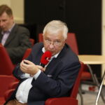 23.10.2018 Radio Kielce. 500 odcinek audycji Moc Histrorii autorstwa Bohdana Gumowskiego i Cezarego Jastrzębskiego nagrywany z udziałem publiczności. Poseł Krzysztof Lipiec / Jarosław Kubalski / Radio Kielce