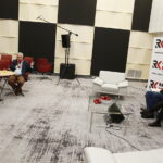 23.10.2018 Radio Kielce. 500 odcinek audycji Moc Histrorii autorstwa Bohdana Gumowskiego i Cezarego Jastrzębskiego nagrywany z udziałem publiczności / Jarosław Kubalski / Radio Kielce