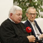 23.10.2018 Radio Kielce. 500 odcinek audycji Moc Histrorii autorstwa Bohdana Gumowskiego i Cezarego Jastrzębskiego nagrywany z udziałem publiczności. Autorzy Cezary Jestrzębski i Bohdan Gumowski / Jarosław Kubalski / Radio Kielce