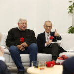 23.10.2018 Radio Kielce. 500 odcinek audycji Moc Histrorii autorstwa Bohdana Gumowskiego i Cezarego Jastrzębskiego nagrywany z udziałem publiczności. Autorzy Cezary Jestrzębski i Bohdan Gumowski / Jarosław Kubalski / Radio Kielce