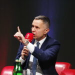 25.10.2018 Targi Kielce. Ogólnopolska konferencja „Bezpieczny Stadion”. Roman Kołtoń – dziennikarz i komentator sportowy / Jarosław Kubalski / Radio Kielce