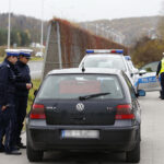 26.10.2018 Kielce. Ulica Krakowska. Policja kontroluje kierowców / Jarosław Kubalski / Radio Kielce