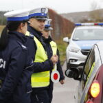 26.10.2018 Kielce. Ulica Krakowska. Policja kontroluje kierowców / Jarosław Kubalski / Radio Kielce