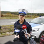 26.10.2018 Kielce. Ulica Krakowska. Policja kontroluje kierowców. Małgorzata Pędzik / Jarosław Kubalski / Radio Kielce