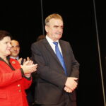 29.10.2018 Kielce. KCK. Wicepremier Beata Szydło z wizyta poparcia dla ubiegającego się o reelekcje prezydenta Kielc Wojciecha Lubawskiego. Wicepremier Beata Szydło i prezydent Kielc Wojciech Lubawski / Jarosław Kubalski / Radio Kielce