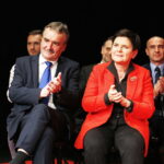 29.10.2018 Kielce. KCK. Wicepremier Beata Szydło z wizyta poparcia dla ubiegającego się o reelekcje prezydenta Kielc Wojciecha Lubawskiego. Wicepremier Beata Szydło i prezydent Kielc Wojciech Lubawski / Jarosław Kubalski / Radio Kielce