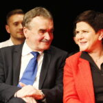 29.10.2018 Kielce. KCK. Wicepremier Beata Szydło z wizyta poparcia dla ubiegającego się o reelekcje prezydenta Kielc Wojciecha Lubawskiego. Wicepremier Beata Szydło i prezydent Kielc Wojciech Lubawski / Jarosław Kubalski / Radio Kielce