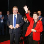 29.10.2018 Kielce. KCK. Wicepremier Beata Szydło z wizyta poparcia dla ubiegającego się o reelekcje prezydenta Kielc Wojciecha Lubawskiego. Wicepremier Beata Szydło i prezydent Kielc Wojciech Lubawski / Jarosław Kubalski / Radio Kielce