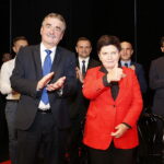29.10.2018 Kielce. KCK. Wicepremier Beata Szydło z wizyta poparcia dla ubiegającego się o reelekcje prezydenta Kielc Wojciecha Lubawskiego. Wicepremier Beata Szydło i prezydent Kielc Wojciech Lubawski / Jarosław Kubalski / Radio Kielce