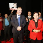 29.10.2018 Kielce. KCK. Wicepremier Beata Szydło z wizyta poparcia dla ubiegającego się o reelekcje prezydenta Kielc Wojciecha Lubawskiego. Wicepremier Beata Szydło i prezydent Kielc Wojciech Lubawski / Jarosław Kubalski / Radio Kielce