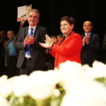 29.10.2018 Kielce. KCK. Wicepremier Beata Szydło z wizyta poparcia dla ubiegającego się o reelekcje prezydenta Kielc Wojciecha Lubawskiego. Wicepremier Beata Szydło i prezydent Kielc Wojciech Lubawski / Jarosław Kubalski / Radio Kielce