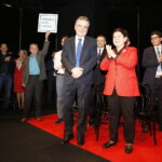 29.10.2018 Kielce. KCK. Wicepremier Beata Szydło z wizyta poparcia dla ubiegającego się o reelekcje prezydenta Kielc Wojciecha Lubawskiego. Wicepremier Beata Szydło i prezydent Kielc Wojciech Lubawski / Jarosław Kubalski / Radio Kielce