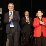 29.10.2018 Kielce. KCK. Wicepremier Beata Szydło z wizyta poparcia dla ubiegającego się o reelekcje prezydenta Kielc Wojciecha Lubawskiego. Wicepremier Beata Szydło i prezydent Kielc Wojciech Lubawski / Jarosław Kubalski / Radio Kielce