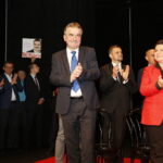 29.10.2018 Kielce. KCK. Wicepremier Beata Szydło z wizyta poparcia dla ubiegającego się o reelekcje prezydenta Kielc Wojciecha Lubawskiego. Wicepremier Beata Szydło i prezydent Kielc Wojciech Lubawski / Jarosław Kubalski / Radio Kielce