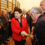 29.10.2018 Radlin. Wicepremier Beata Szydło podczas spotkania z mieszkańcami poparła kandydatkę na wójta Górna Annę Michalską / Jarosław Kubalski / Radio Kielce