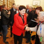 29.10.2018 Radlin. Wicepremier Beata Szydło podczas spotkania z mieszkańcami poparła kandydatkę na wójta Górna Annę Michalską / Jarosław Kubalski / Radio Kielce