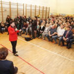 29.10.2018 Radlin. Wicepremier Beata Szydło podczas spotkania z mieszkańcami poparła kandydatkę na wójta Górna Annę Michalską / Jarosław Kubalski / Radio Kielce