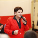 29.10.2018 Radlin. Wicepremier Beata Szydło podczas spotkania z mieszkańcami poparła kandydatkę na wójta Górna Annę Michalską / Jarosław Kubalski / Radio Kielce