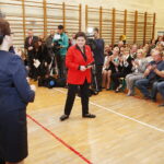 29.10.2018 Radlin. Wicepremier Beata Szydło podczas spotkania z mieszkańcami poparła kandydatkę na wójta Górna Annę Michalską / Jarosław Kubalski / Radio Kielce