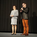 31.10.2018 Kielce. Kino "Moskwa". "Patriotyczne środy z Niepodległą” . Wojewoda Agata Wojtyszek i reżyser Konrad Łęcki przed projekcja filmu "Wyklety" / Jarosław Kubalski / Radio Kielce