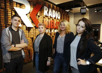 31.10.2018 Radio Kielce. Pokolenie M. Na zdjęciu (od lewej): Marcin Różyc, Maria Galińska, Tamara Hachulska i Monika Miller / Jarosław Kubalski / Radio Kielce