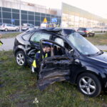 Wypadek na skrzyżowaniu Okrzei z Zagnańską w Kielcach / Jarosław Kubalski / Radio Kielce