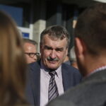 Wizyta ministra infrastruktury Andrzeja Adamczyka w Kielcach. Prezydent Kielc Wojciech Lubawski / Jarosław Kubalski / Radio Kielce