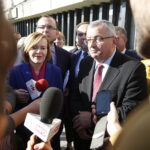 Wizyta ministra infrastruktury Andrzeja Adamczyka w Kielcach. Poseł Anna Krupka i minister Andrzej Adamczyk / Jarosław Kubalski / Radio Kielce