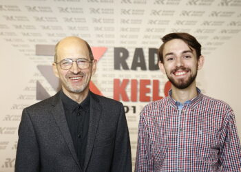 23.10.2018 Radio Kielce. Prof PŚk Igor Rokacz i student PŚk Maciej Pauli / Jarosław Kubalski / Radio Kielce