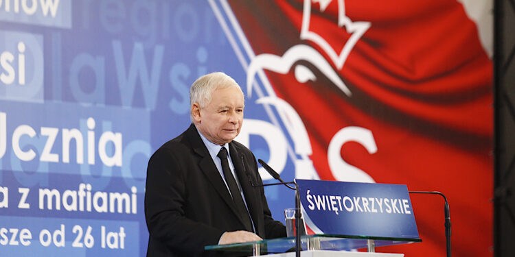 Konwencja PiS w Centrum Kongresowym Targów Kielce. Prezes PiS Jarosław Kaczyński / Jarosław Kubalski / Radio Kielce