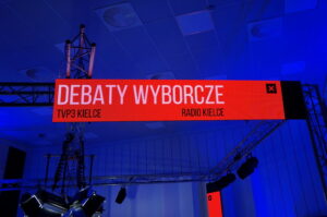 Studio przygotowane na Debaty Wyborcze / Karol Żak / Radio Kielce