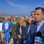 Konferencja PSL z udziałem przewodniczącego Władysława Kosiniaka- Kamysza i kandydatów w wyborach samorządowych. Przemawia Władysław Kosiniak - Kamysz - prezes PSL / Michał Kita / Radio Kielce