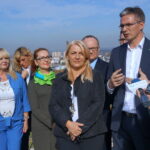 Konferencja PSL z udziałem przewodniczącego Władysława Kosiniaka- Kamysza i kandydatów w wyborach samorządowych. Przemawia Adam Jarubas - marszałek województwa świętokrzyskiego  / Michał Kita / Radio Kielce