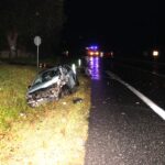 Wypadek na drodze krajowej 73 z udziałem dwóch samochodów. / KPP w Busku-Zdroju.