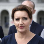 Podsumowanie konwencji wyborczej. Konferencja kandydatów Koalicji Obywatelskiej na kieleckim Rynku. Na zdjęciu: Marzena Okła - Drewnowicz - poseł PO / Marzena Mąkosa / Radio Kielce