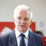 Konferencja prasowa wicepremiera Jarosława Gowina oraz posła Michała Cieślaka. Na zdjęciu: wicepremier Jarosław Gowin / Marzena Mąkosa / Radio Kielce