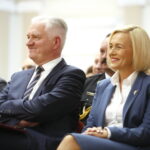 Inauguracja roku akademickiego na Uniwersytecie Jana Kochanowskiego w Kielcach. Na zdjęciu (od lewej): wicepremier Jarosław Gowin i Renata Janik - doradca ministra Jarosława Gowina / Marzena Mąkosa / Radio Kielce