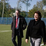 Otwarcie kompleksu boisk sportowych oraz siłowni zewnętrznej przy VII LO im. J.Piłsudskiego / Marzena Mąkosa / Radio Kielce